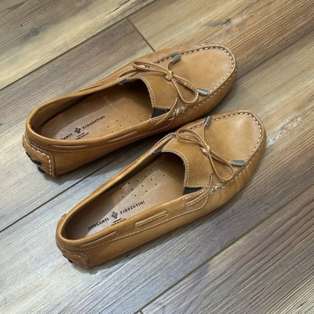 Mercanti Fiorentini Women's Driving Loafer/Moccasins Tan Size 7W MF-3200